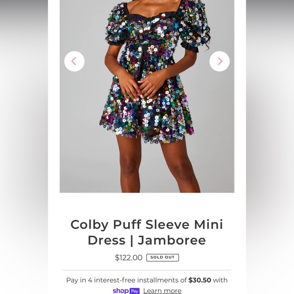 Buddy love - Colby Puff Sleeve Mini Dress: Jamboree - Picture 9 of 9